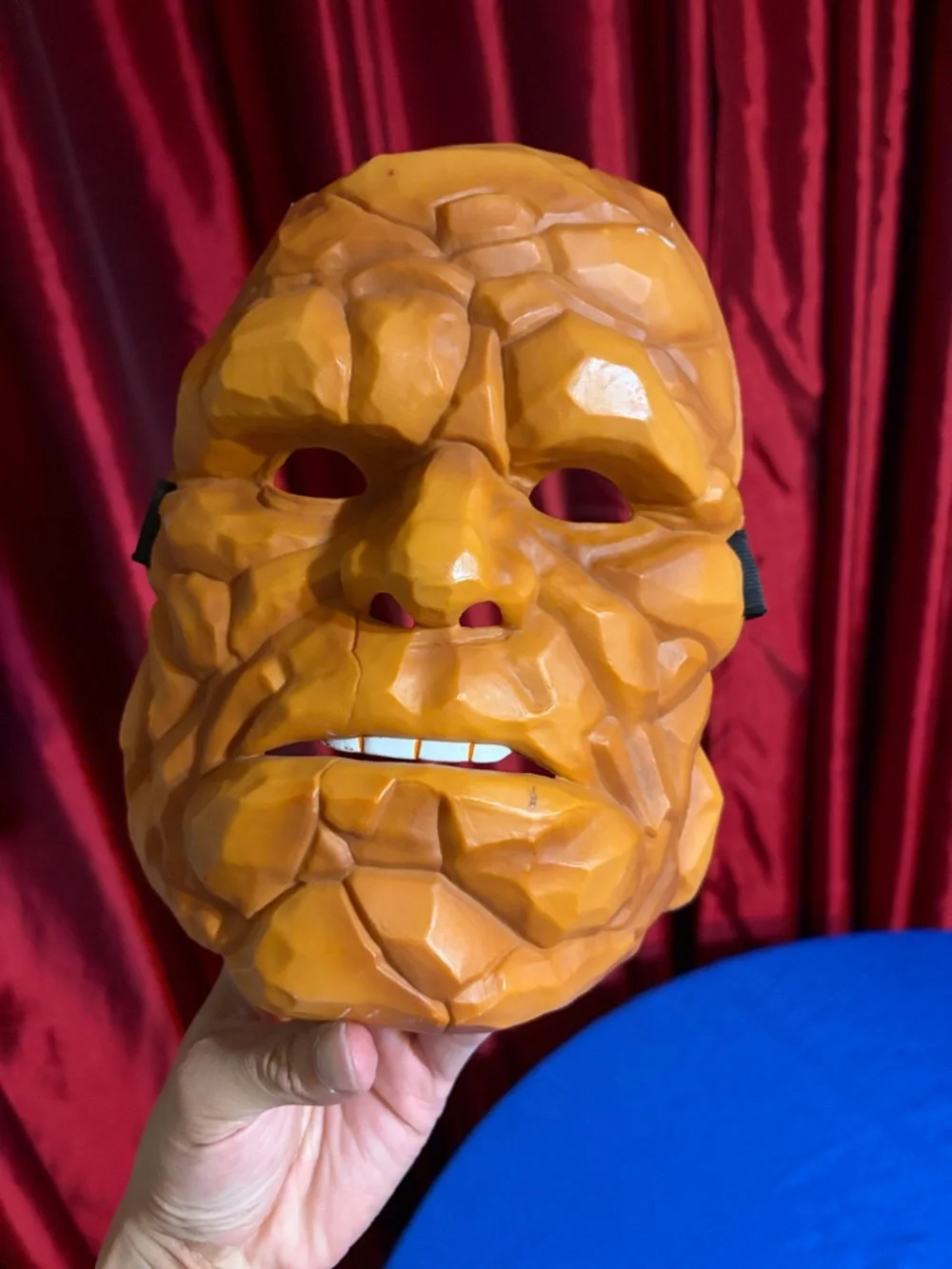 Vintage Fantastic Four "Thing" Sculpted Face Mask Costume 2005 Marvel - Picture 3 of 3